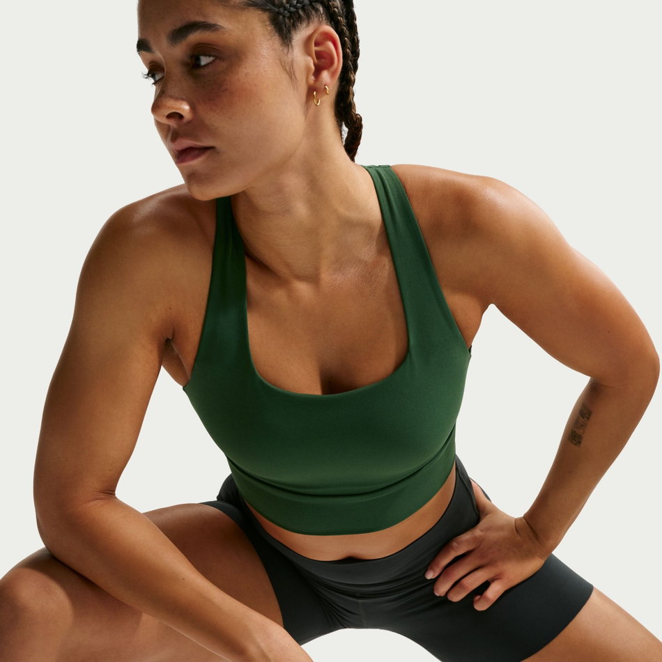 Dri-FIT Zenvy LL Bra Pedli Kadın Yeşil Sporcu Sütyeni