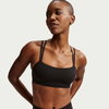 NIKE - Dri-FIT Zenvy Strappy Bra Pedli Kadın Siyah Sporcu Sütyeni (1)