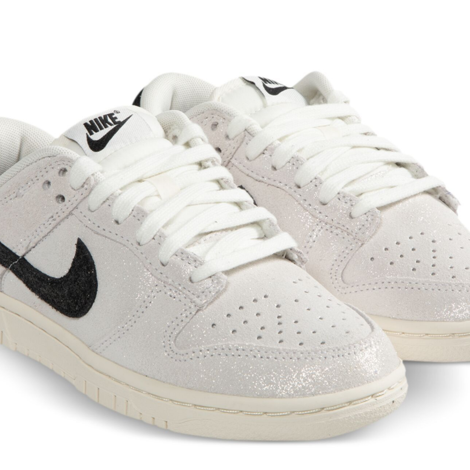 Dunk Low SE 'White Glittery Suede' Kadın Sneaker Ayakkabı