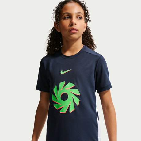NIKE - Erling Haaland Dri-FIT Academy Top Ss Çocuk Mavi Tişört (1)