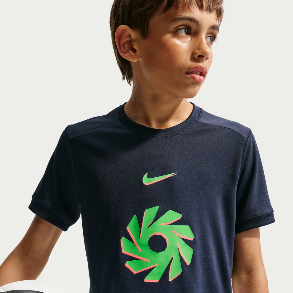 Erling Haaland Dri-FIT Academy Top Ss Çocuk Mavi Tişört