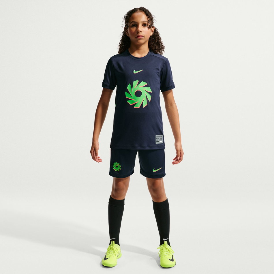 Erling Haaland Dri-FIT Academy Top Ss Çocuk Mavi Tişört