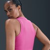 NIKE - Essential Rib Crop Tank Kadın Pembe Atlet (1)