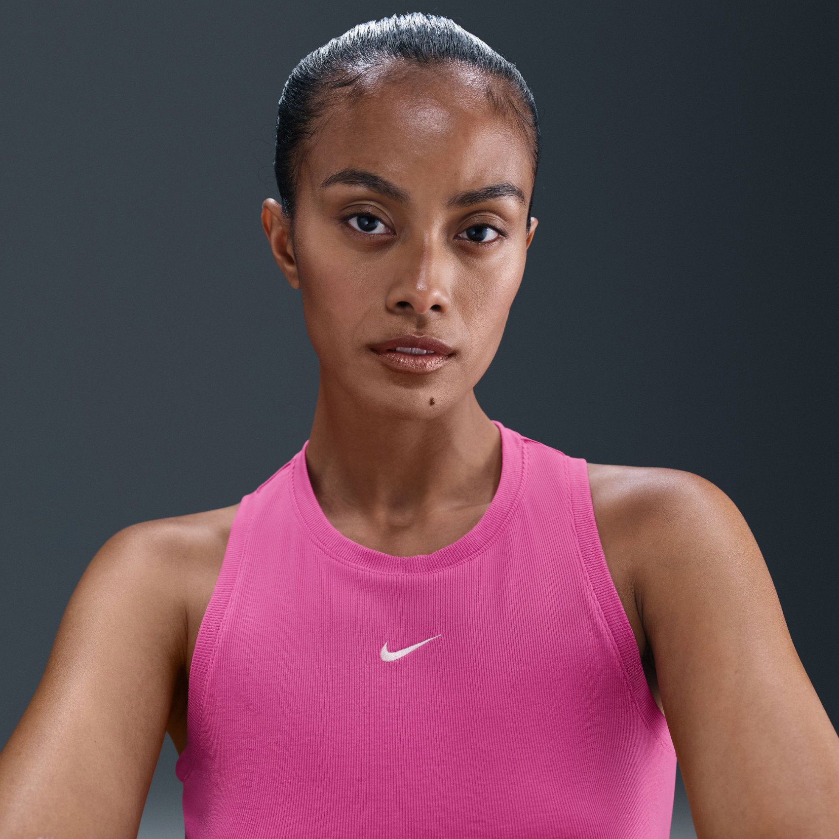 Nike Essential Rib Crop Tank Kadın Pembe Atlet FB8279-675