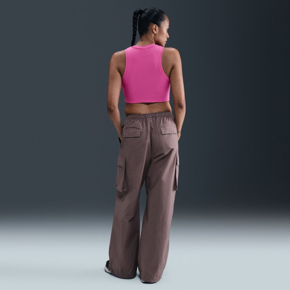 Essential Rib Crop Tank Kadın Pembe Atlet