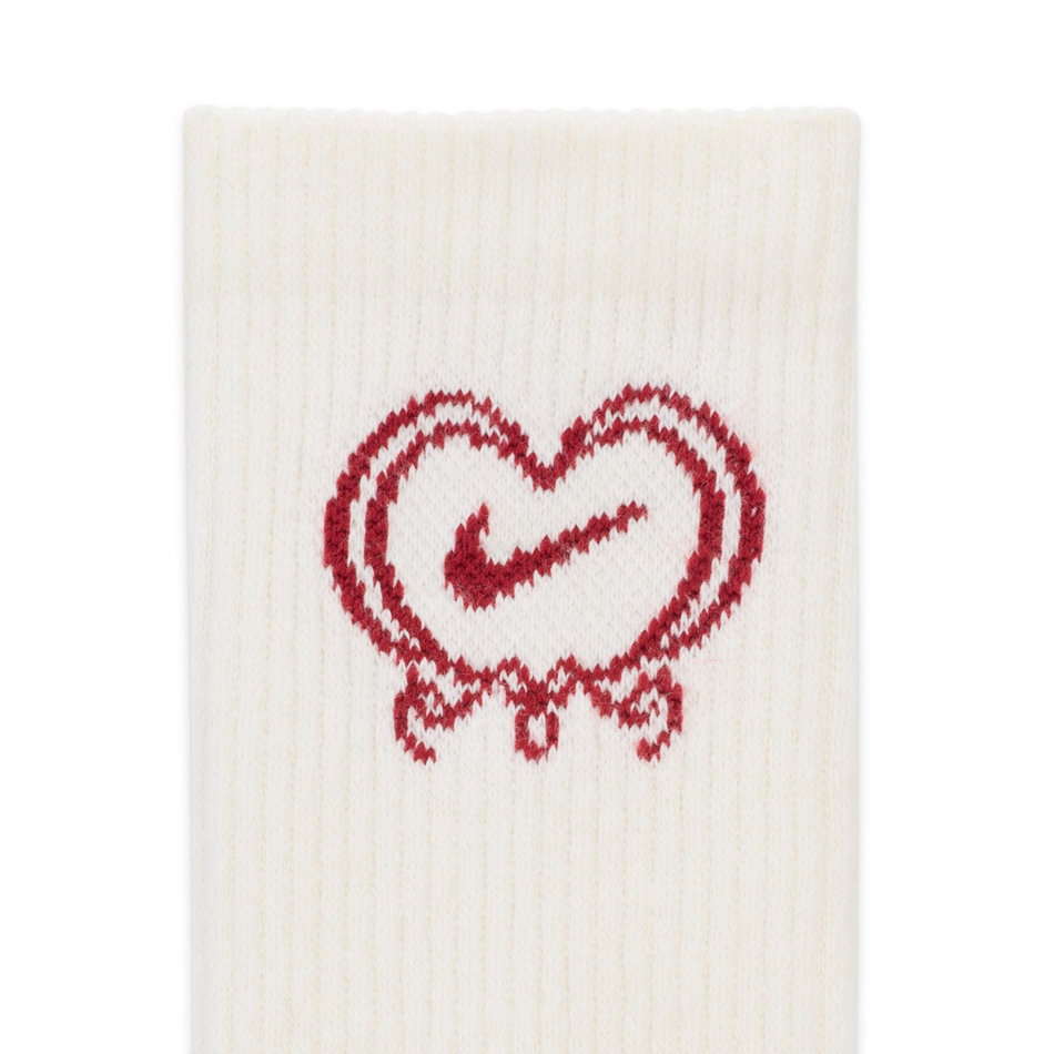 Everyday Plus Cushioned Crew Valentines Day Bej Çorap