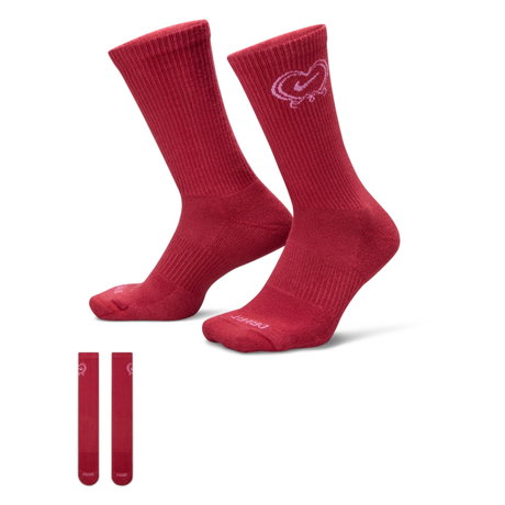 NIKE - Everyday Plus Cushioned Crew Valentines Day Kırmızı Çorap