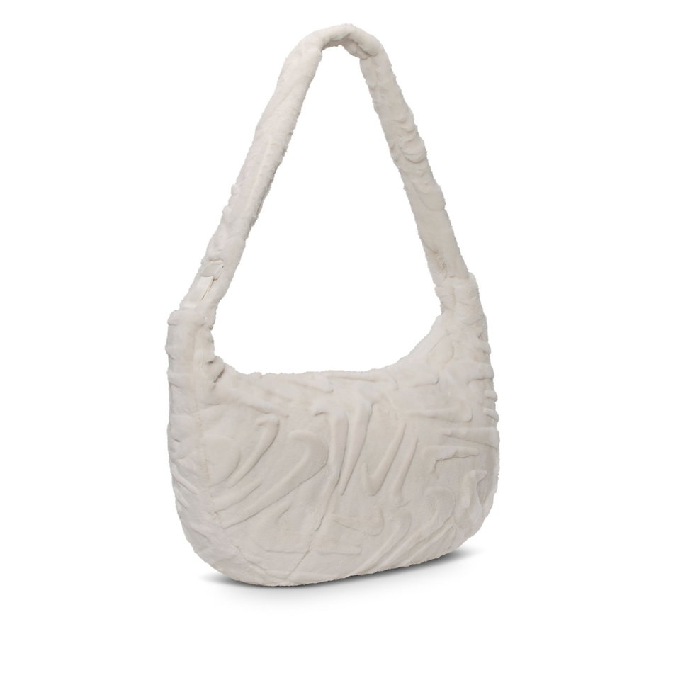 Faux Fur Slouchy Bag Bej Kadın Çantası