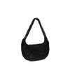 NIKE - Faux Fur Slouchy Bag Siyah Kadın Çantası (1)