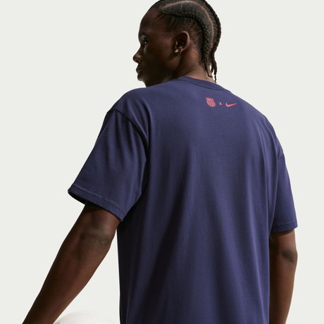 NIKE - FC Barcelona Premium Tee Erkek Mavi Tişört (1)