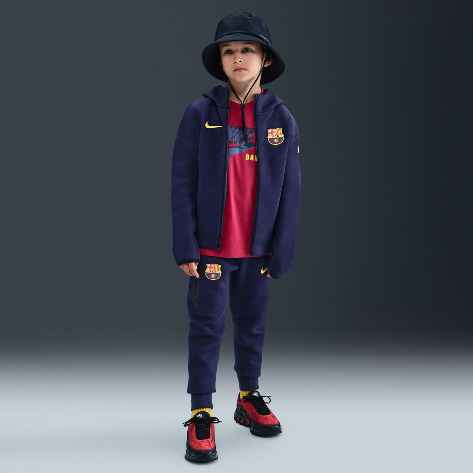 FC Barcelona Tech Fleece FZ Çocuk Sweatshirt