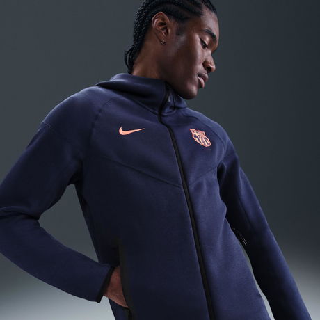 NIKE - FC Barcelona Tech Fleece FZ Windrunner Hoodie Erkek Sweatshirt