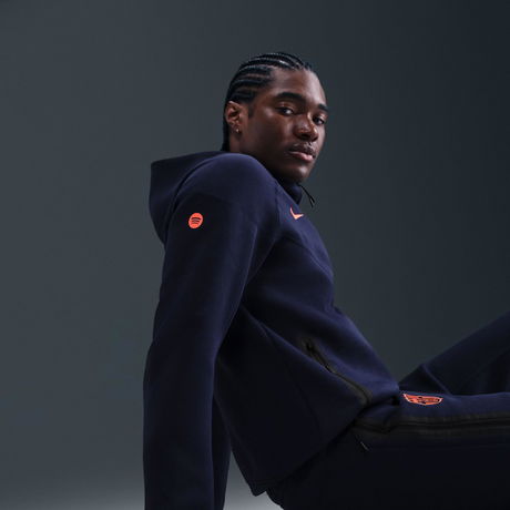 NIKE - FC Barcelona Tech Fleece FZ Windrunner Hoodie Erkek Sweatshirt (1)