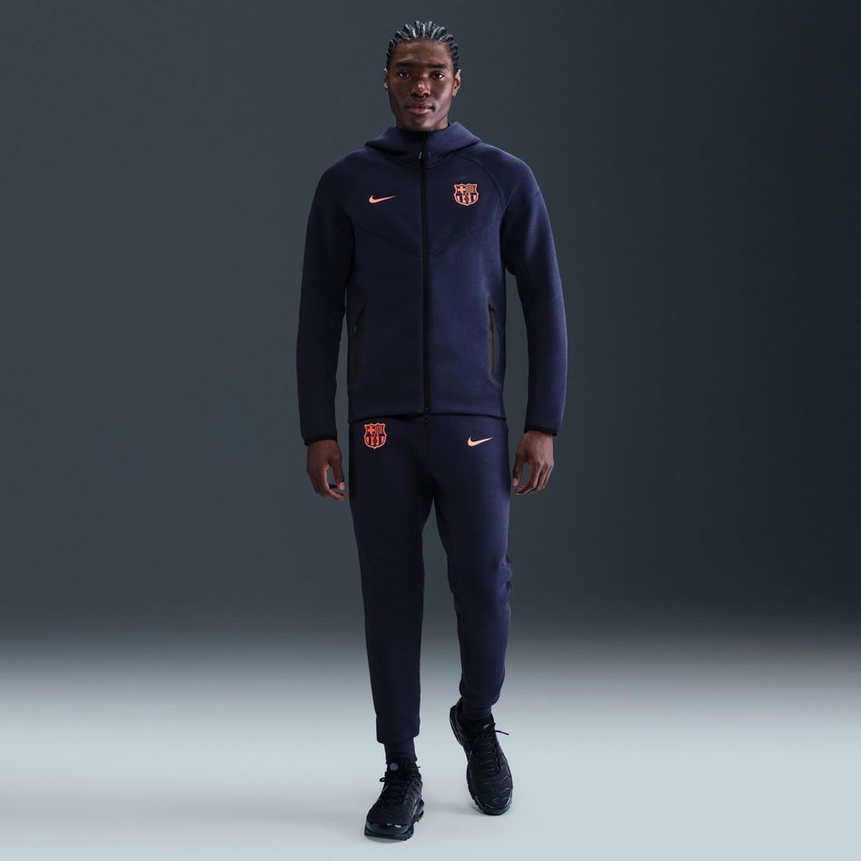 FC Barcelona Tech Fleece FZ Windrunner Hoodie Erkek Sweatshirt