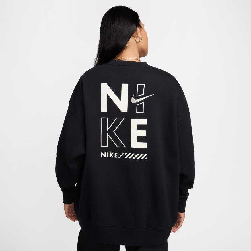 Fleece Oversize Crew Kadın Sweatshirt