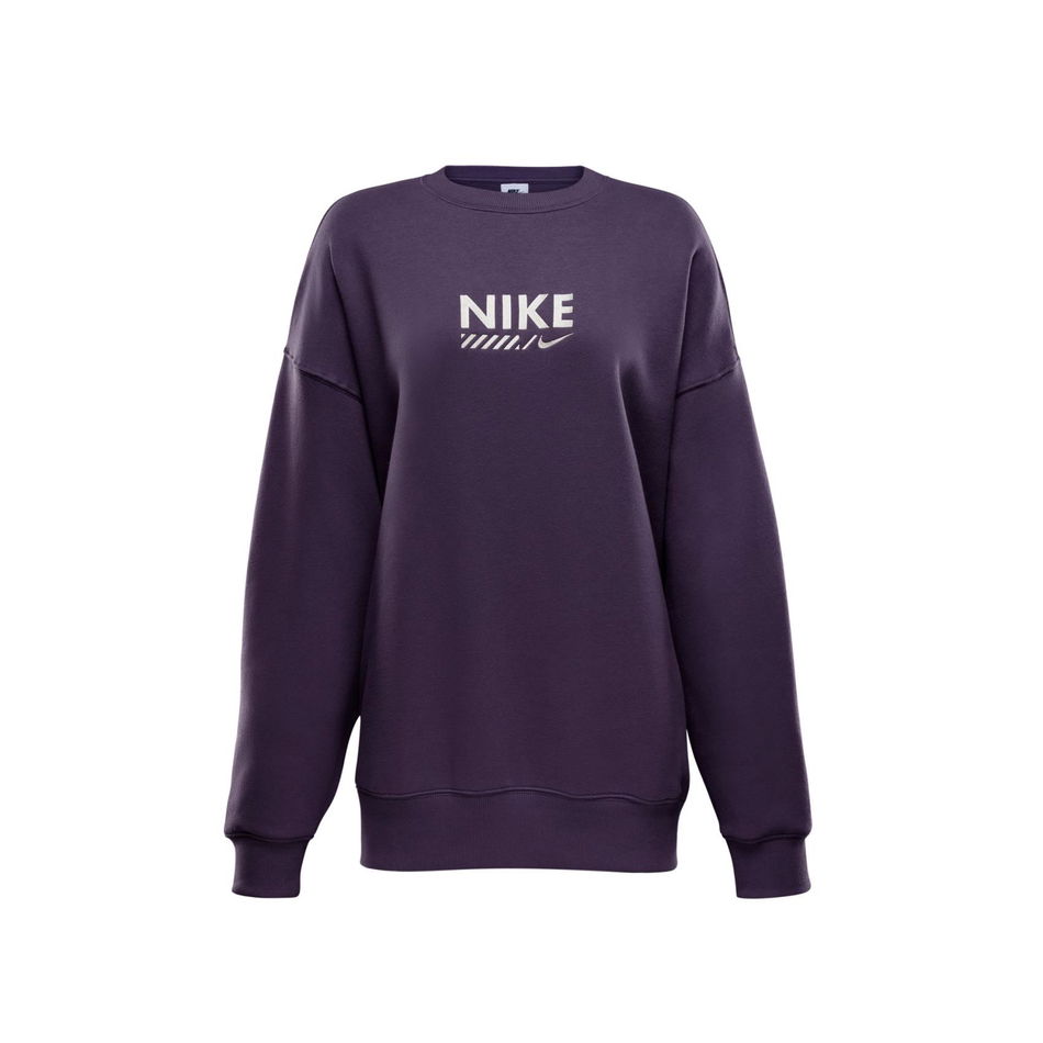 Fleece Oversize Crew Kadın Sweatshirt