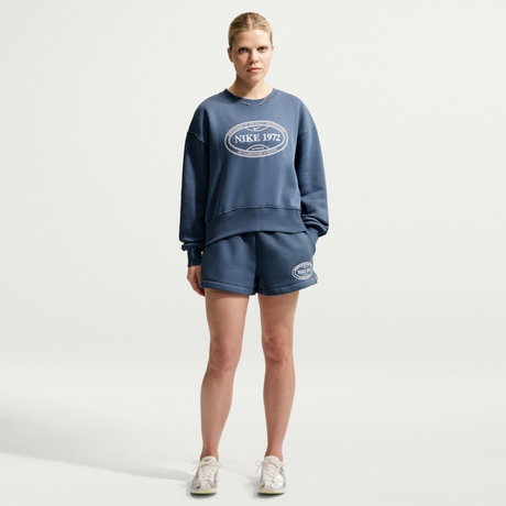 NIKE - Fleece Short Kadın Mavi Şort