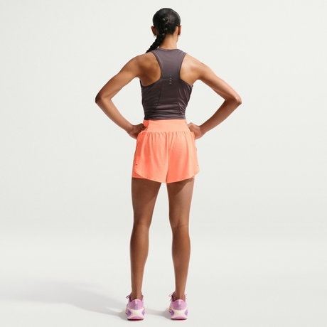 NIKE - Flow Mesh Dri-FIT 2in1 Short Kadın Turuncu Şort (1)