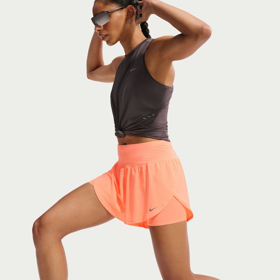 Flow Mesh Dri-FIT 2in1 Short Kadın Turuncu Şort