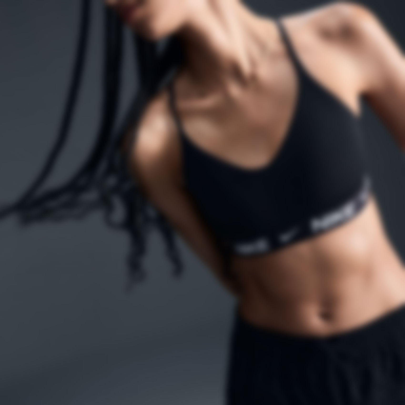 NIKE - Indy Dri-FIT Hafif Destekli Pedli Bra Kadın Siyah Sporcu Sütyeni