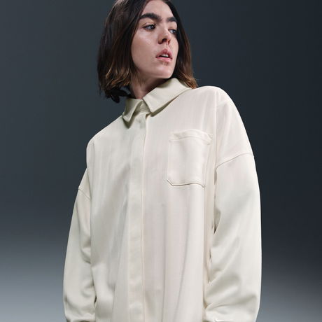 NIKE - Jacquard Stripe Button Down Kadın Gömlek
