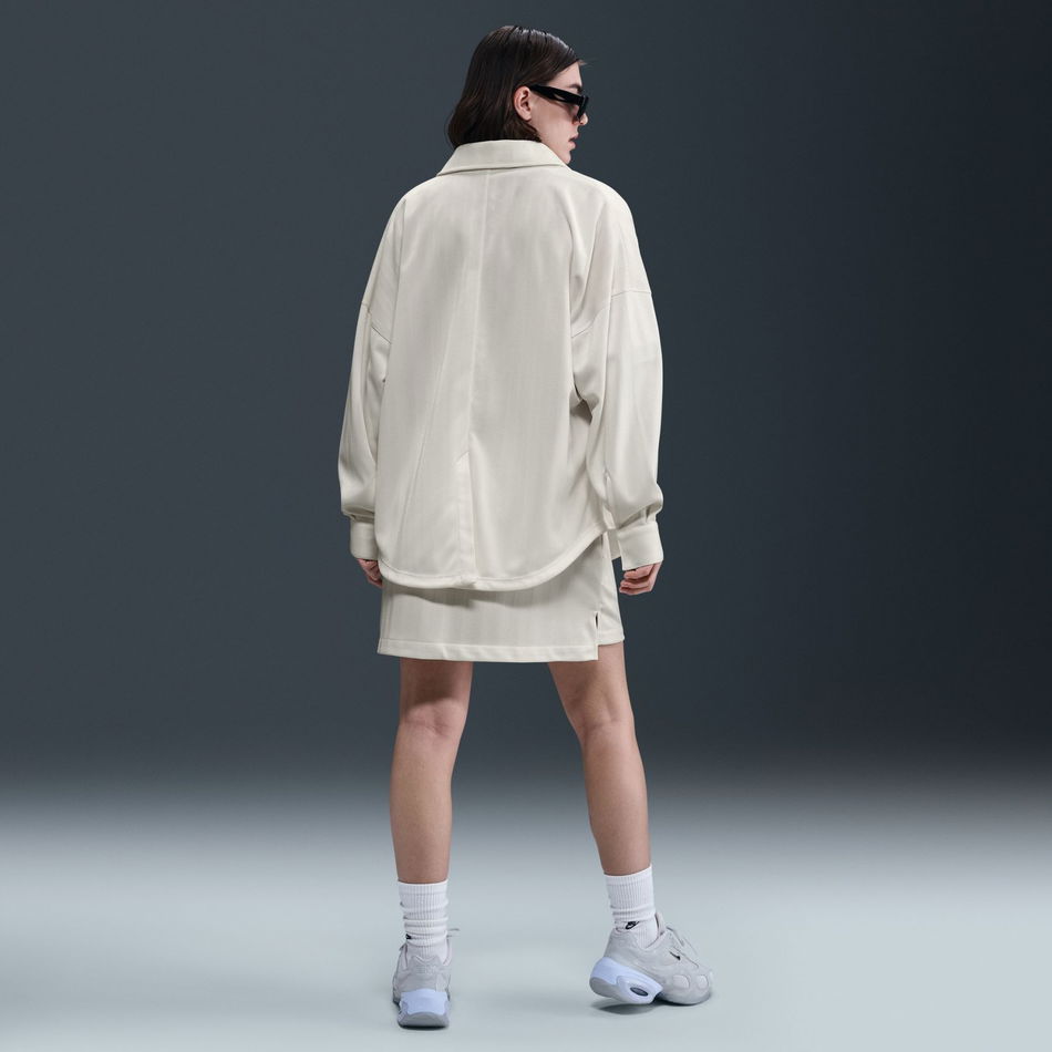 Jacquard Stripe Button Down Kadın Gömlek