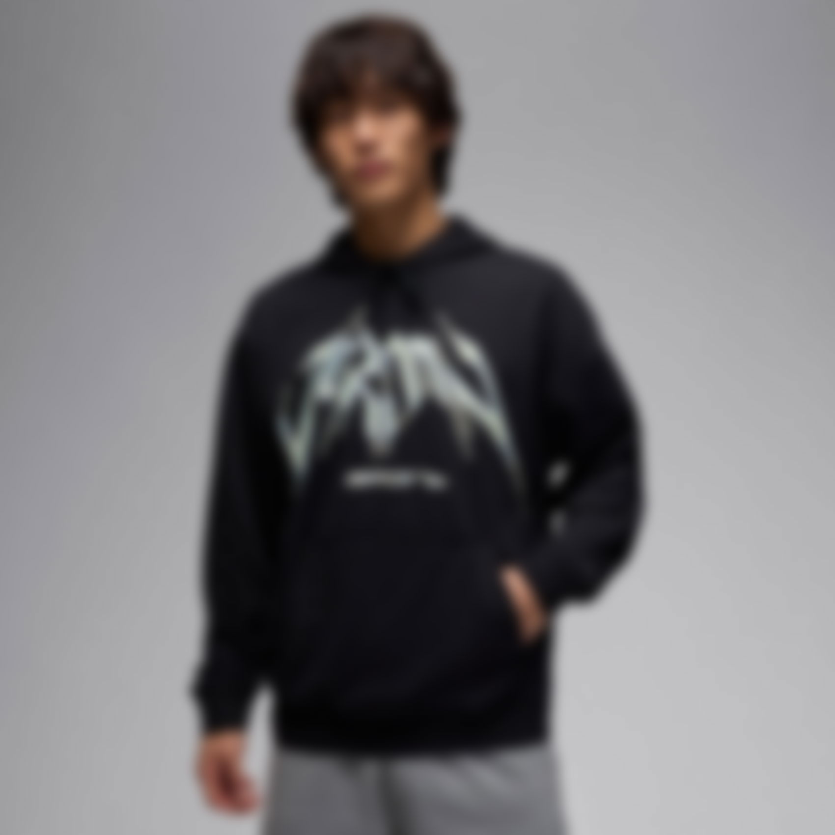 JORDAN - Jordan Dri-FIT GFX Fleece PO Erkek Siyah Sweatshirt