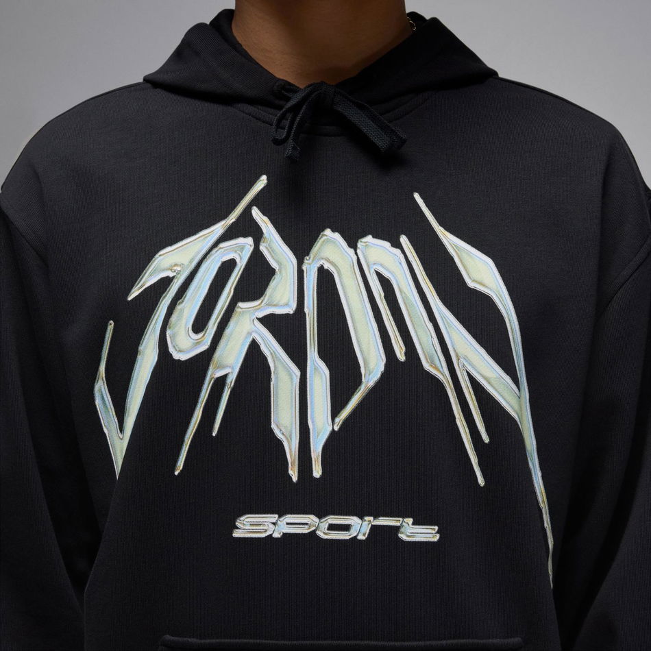 Jordan Dri-FIT GFX Fleece PO Erkek Siyah Sweatshirt