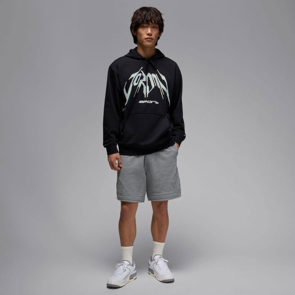 Jordan Dri-FIT GFX Fleece PO Erkek Siyah Sweatshirt