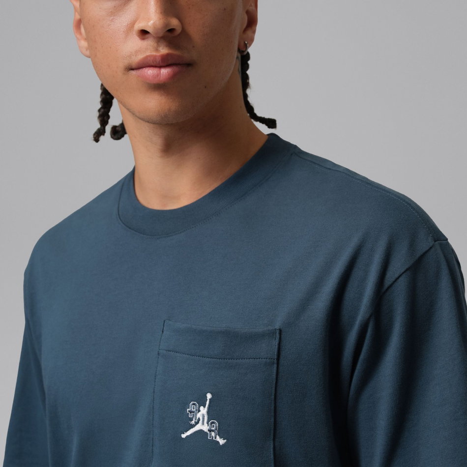 Jordan Pocket Ss Crew Erkek Mavi Tişört