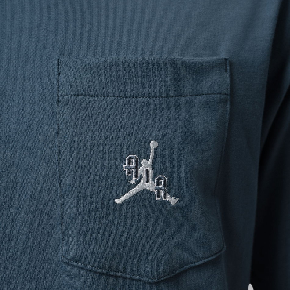Jordan Pocket Ss Crew Erkek Mavi Tişört