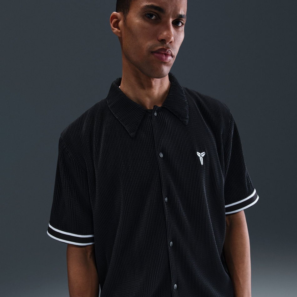 Kobe Pleated SS Top Erkek Siyah Tişört