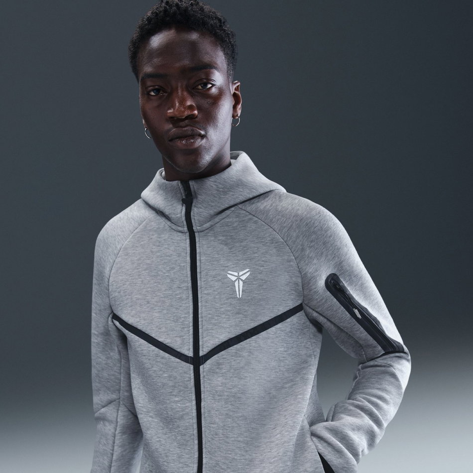 Kobe Tech Fleece Wr Fz Erkek Gri Sweatshirt