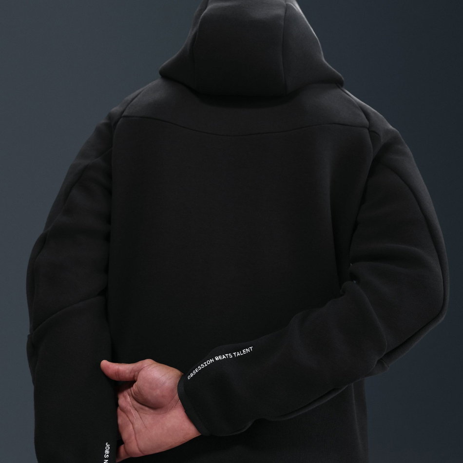 Kobe Tech Fleece Wr FZ Jacket Erkek Siyah Sweatshirt