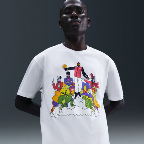 NIKE - LeBron 'Heat Wave' Max90 Tee Erkek Beyaz Tişört