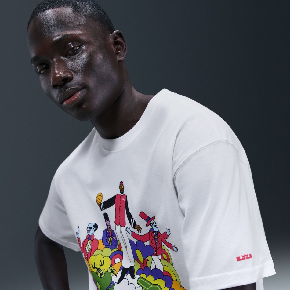 LeBron 'Heat Wave' Max90 Tee Erkek Beyaz Tişört