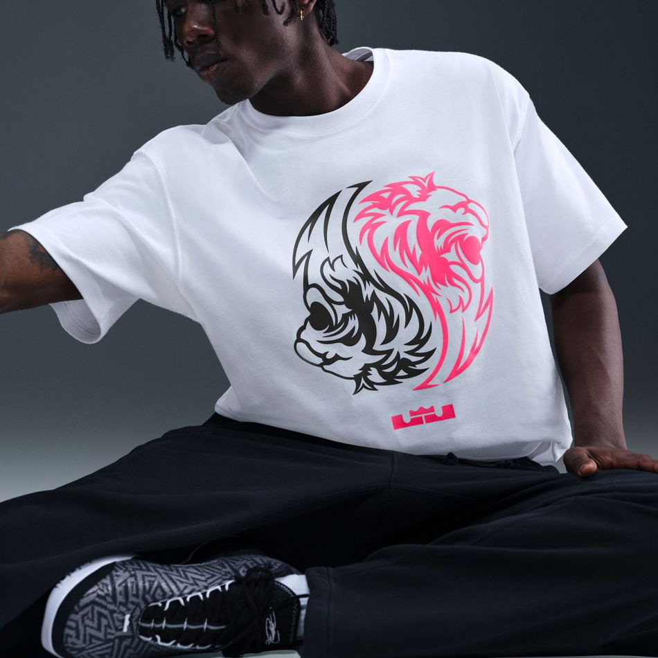 LeBron M90 Tee Erkek Beyaz Tişört