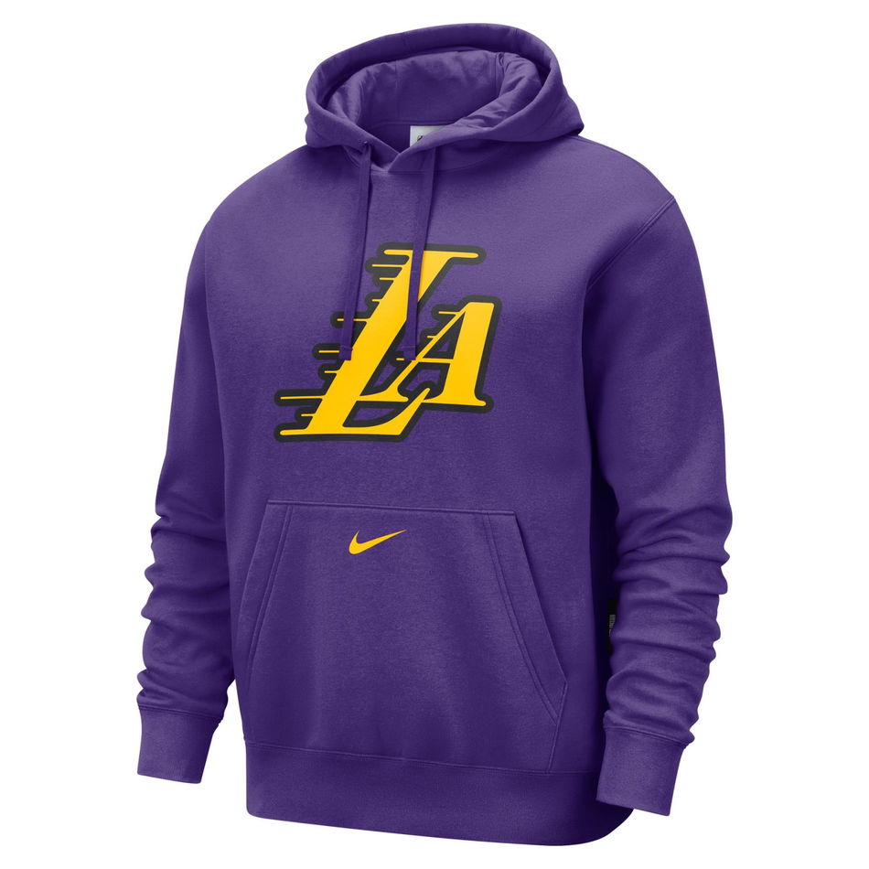 Los Angeles Lakers Club City Edition Hoodie Po Erkek Sweatshirt