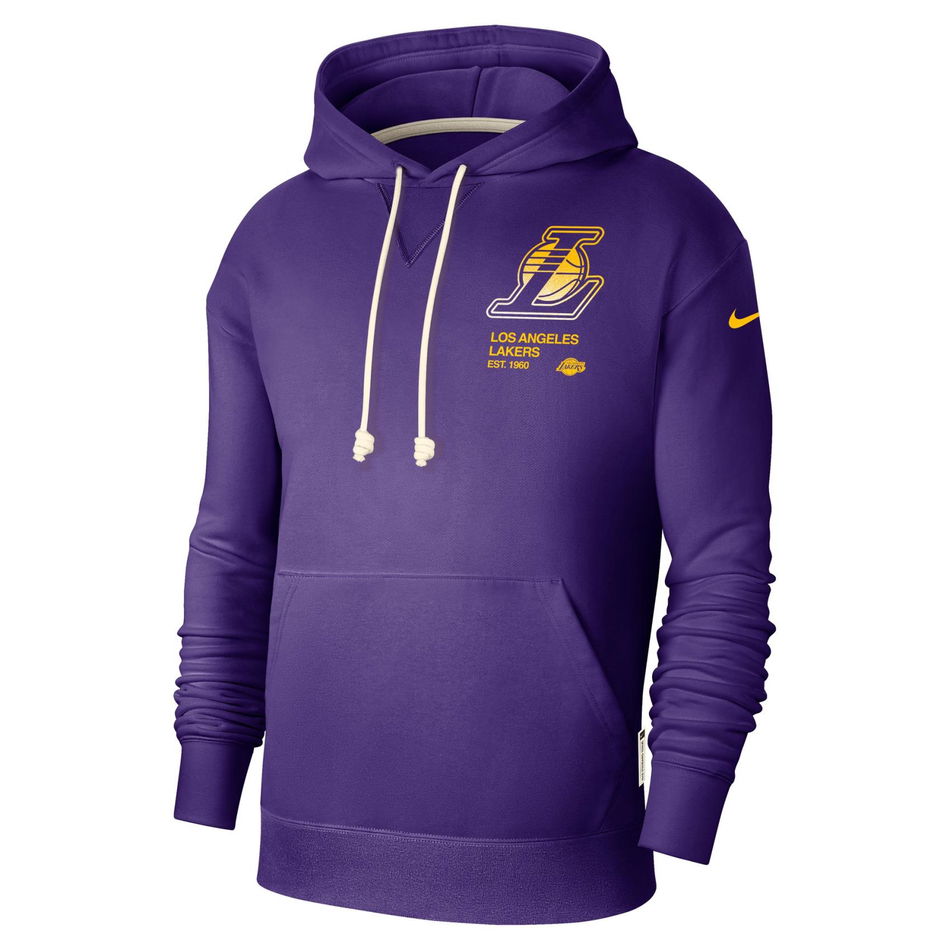 Los Angeles Lakers Dri-FIT Standard Issue Hoodie Erkek Sweatshirt