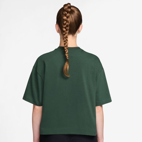 NIKE - Luxe Ss Tee Boxy Kadın Yeşil Tişört (1)