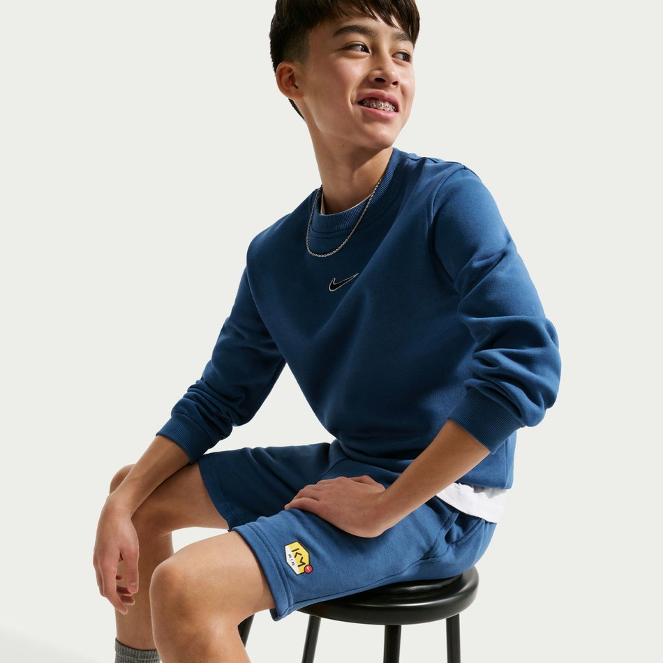 Mbappé Club Fleece Short Çocuk Mavi Şort