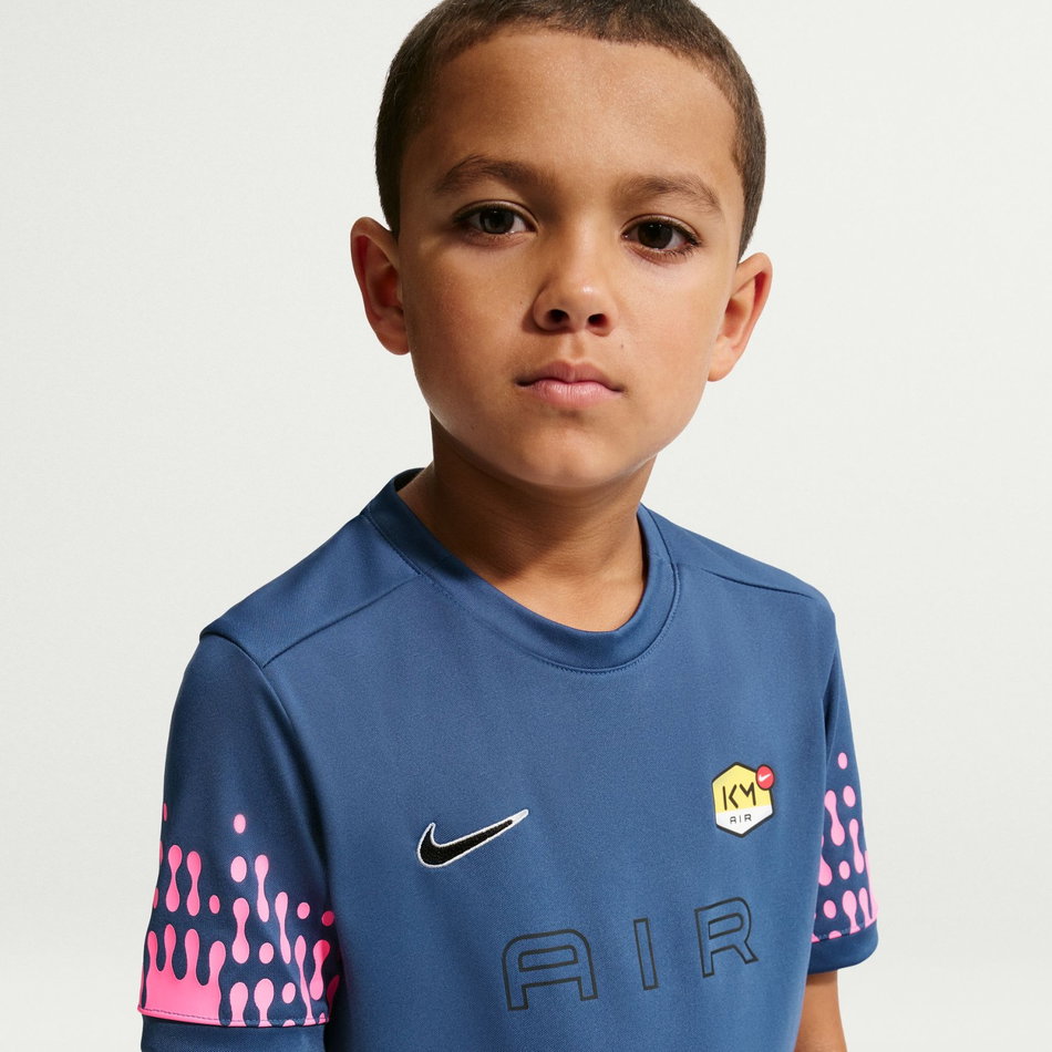 Mbappé Dri-FIT Academy Top Ss Çocuk Mavi Tişört