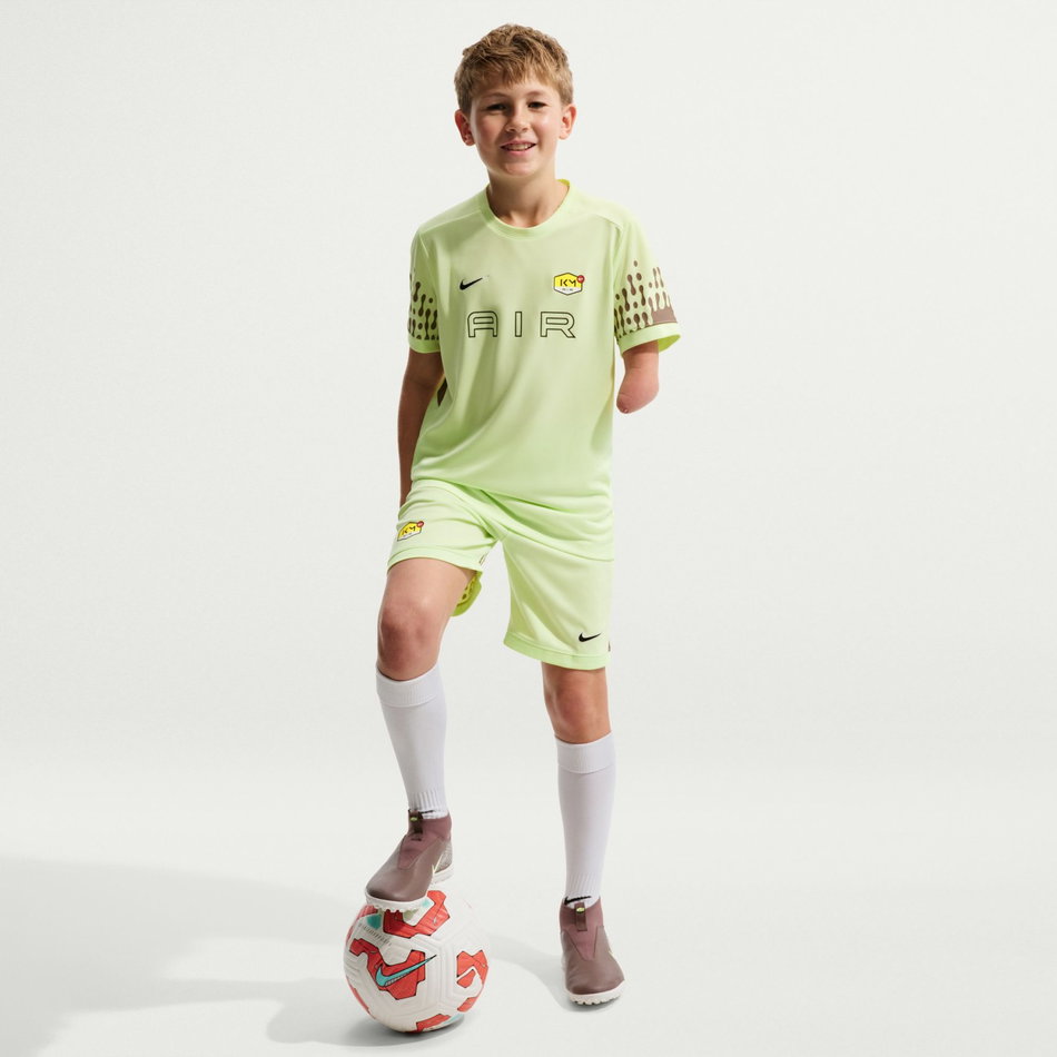 Mbappé Dri-FIT Academy Top Ss Çocuk Yeşil Tişört