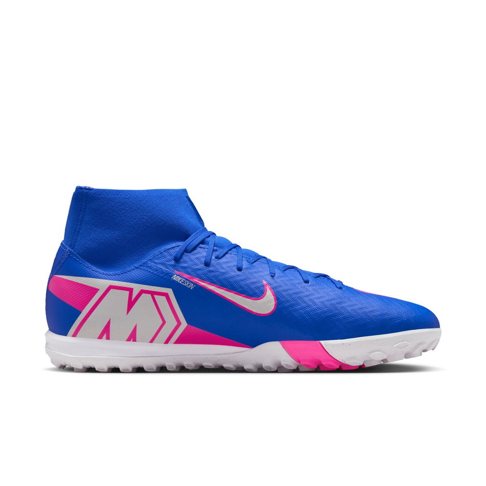 Mercurial Superfly 10 Academy Tf Erkek Mavi Halı Saha Ayakkabısı