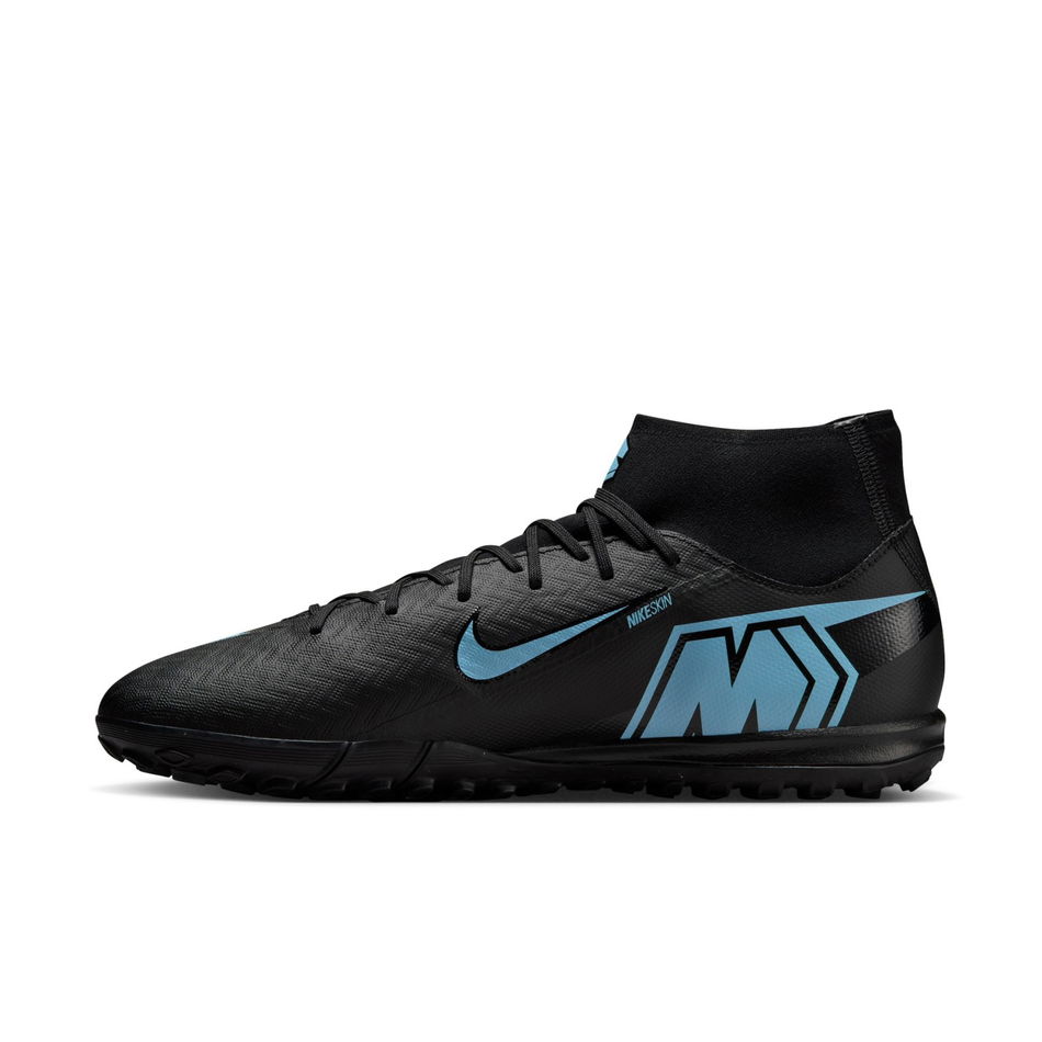Mercurial Superfly 10 Academy Tf Erkek Siyah Halı Saha Ayakkabısı