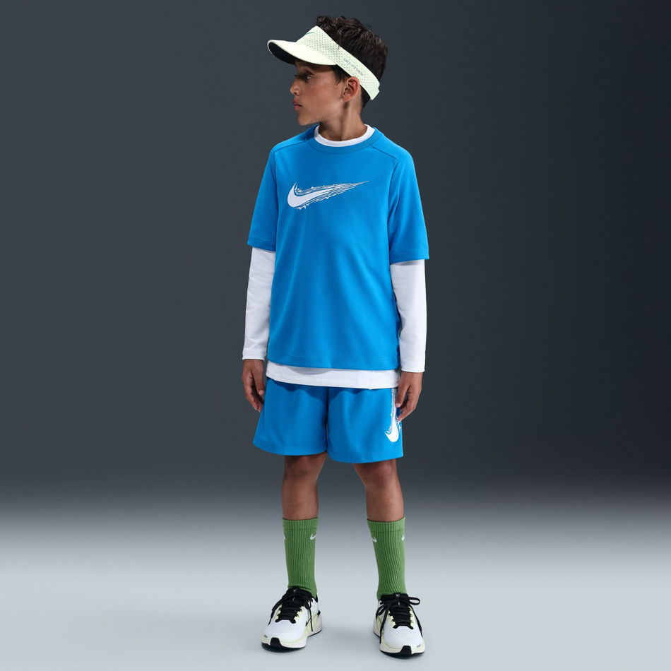 Multi Dri-FIT Short Çocuk Mavi Şort