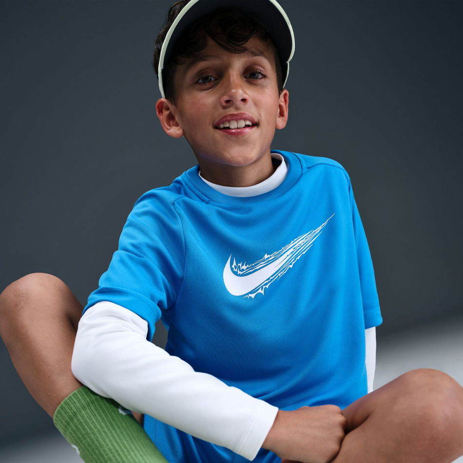 Multi Dri-FIT SS Top Çocuk Mavi Tişört