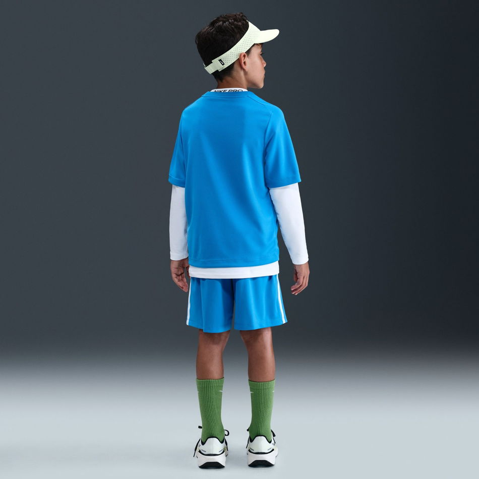 Multi Dri-FIT SS Top Çocuk Mavi Tişört