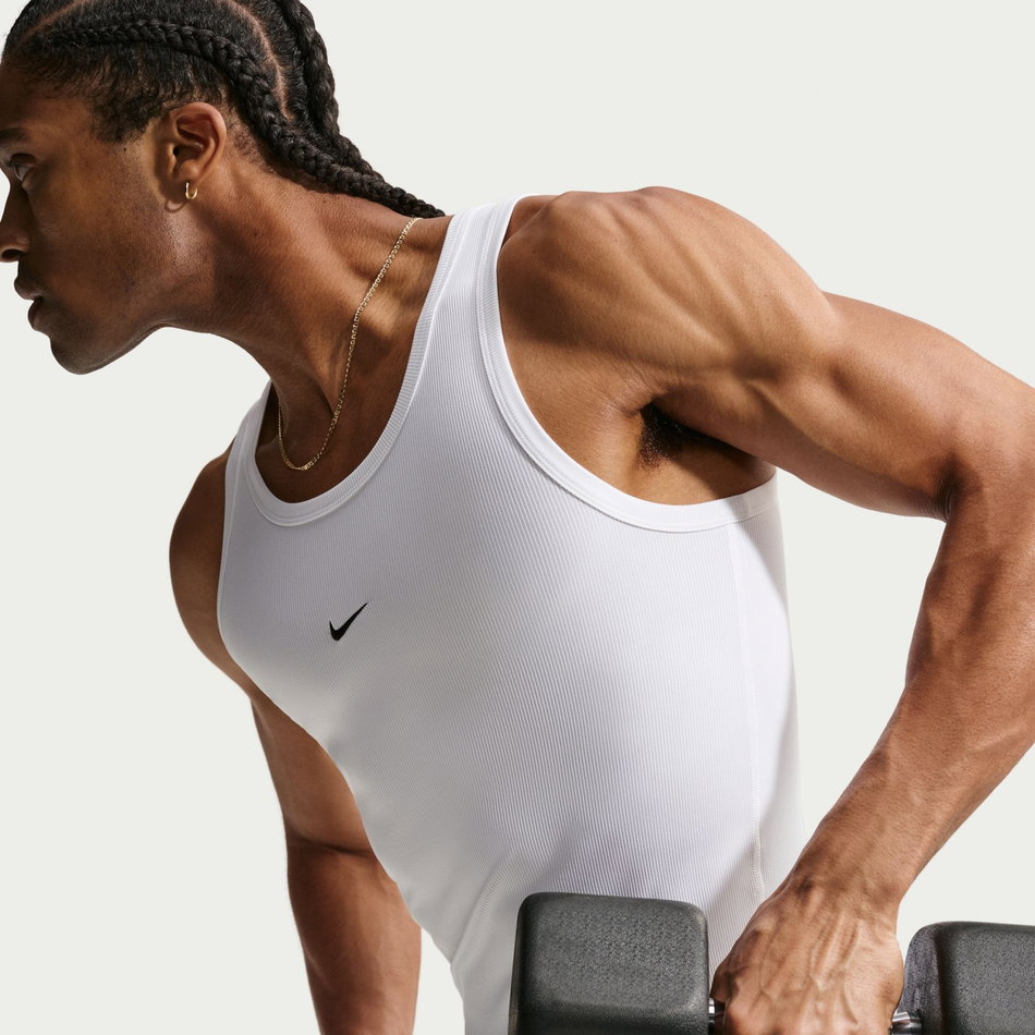 N.A.C. Ribbed Tank Erkek Beyaz Atlet