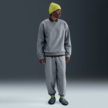 NIKE - Nike Life Solo Swoosh BB Crew Erkek Gri Sweatshirt